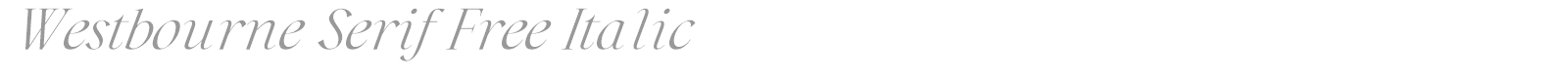 Westbourne Serif font preview
